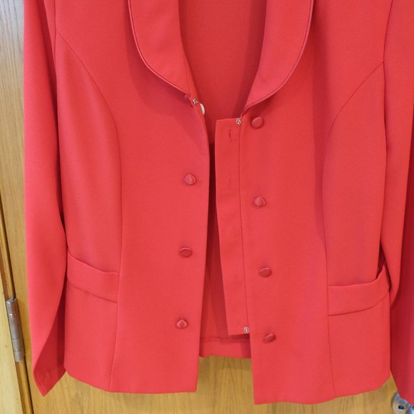 Zahara, Red Ankle Length Long Skirt Dress Suit with Rhinestone Cami - Picture 3 of 12